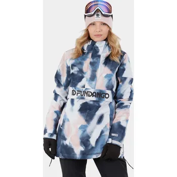 FUNDANGO Dámská lyžařská bunda Birch Eco Logo XL BÍLÁ|MODRÁ|RŮŽOVÁ