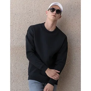 Pánská móda Build Your Brand Sweat mikina bez kapuce Barva: Červená, Velikost: M G_BY075