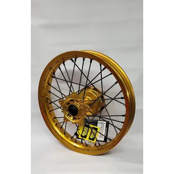 Ráfek na kolo HAAN WHEELS (EXCEL) komplet kolo zadní 18 18 X 2.50 (ráfek EXCEL) YAMAHA XTZ 700 TENERE (690) 20-, barva zlatá ráfek / černá špice / barva zlatá náboj / černá niple (HAAN WHEELS (EXCEL) komplet kolo zadní 18 18 X 2.50 (ráfek EXCEL) YAMAHA XTZ 700 TENERE)