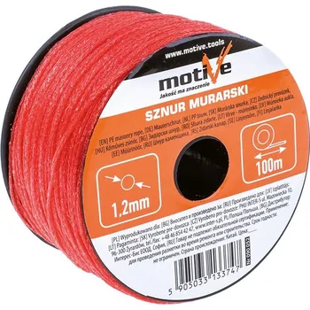 Vodováha MOTIVE Zednická šňůra 100 m × 1,2 mm
