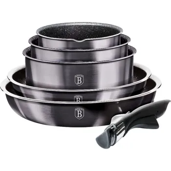 Sada nádobí s odnímatelnou rukojetí 12 ks Carbon PRO Line BH-6910