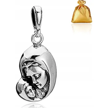 Přívěsek STŘÍBRNÝ PŘÍVĚSEK S MEDAILONEM Matka Boží , STŘÍBRO RYZOST 925