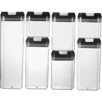 Dóza na potraviny KUCHYŇSKÉ DÓZY NA POTRAVINY S TĚSNĚNÍM SADA DÓZ NA POTRAVINY 7 KS