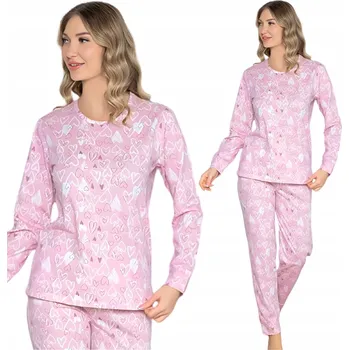 Dámské noční prádlo Morella dámské pyžamo bavlna růžové velikost S