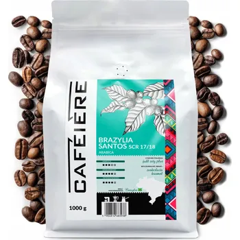 Káva Káva zrnková CAFEIERE Arabica Brazílie Santos, 1 kg