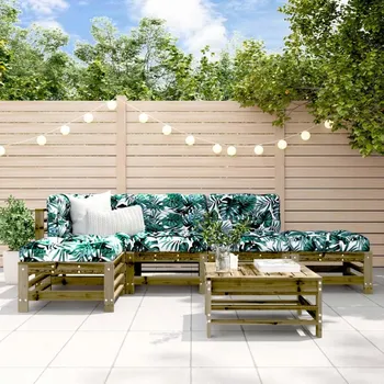 Zahradní sestava VidaXL 6dílná zahradní souprava, impregnované borové dřevo