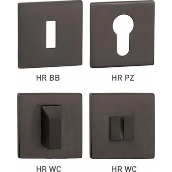 MP KOVÁNÍ TI - ROZETA - HR 5S Provedení: PZ (vložkový zámek), Povrch: TITAN