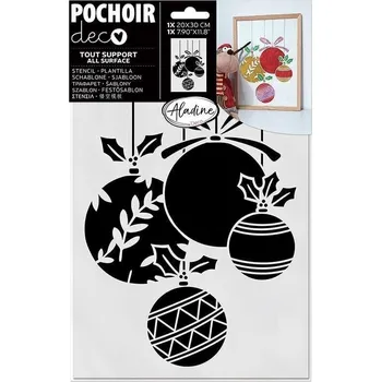 Aladine Deco Šablona 20 x 30 cm Vánoční ozdoby
