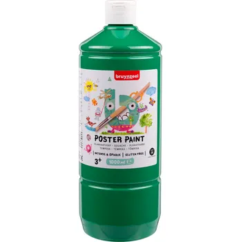 Vodová barva Kvašová tempera bruynzeel - 1000 ml - zelená