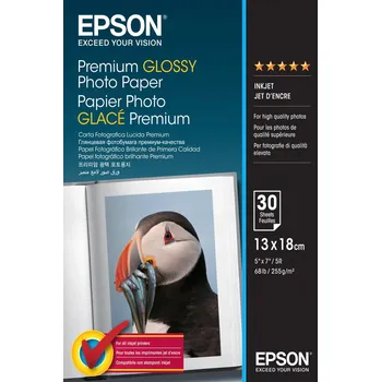 Fotopapír Fotografický papír Epson Premium Glossy 13x18 cm, 255 g, 30 listů