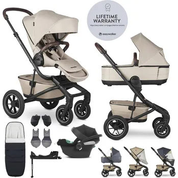 Kočárek EASYWALKER Kočárek kombinovaný Jimmey Explore Pearl Taupe AIR + CYBEX Aton B2 i-Size + základna