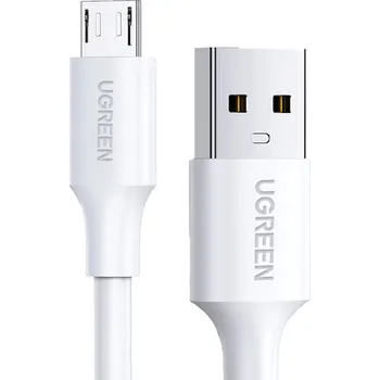 Datový kabel Kabel Ugreen USB - microUSB typ B 1 m bílý