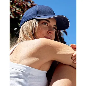 Módní doplněk Beechfield EarthAware® Classic Organic Cotton 6 Panel čepice - Sandwich Peak Barva: Bílá, Velikost: One Size G_CB820C