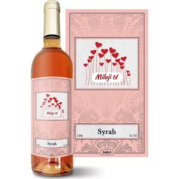 Víno Sablio Růžové víno Miluji tě 2: 0,75 l