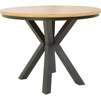 Jídelní stůl Kulatý stůl do jídelny nebo obývacího pokoje Eland - Black Red White - BRW Dub Artisan / Černá 100x76 cm