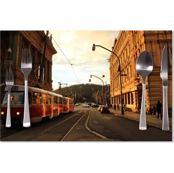 prostírání Sablio Prostírání Tramvaj v historickém městě: 40x30cm