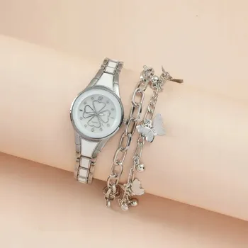 Hodinky Dámské hodinky s náramky 6-1 dárková sada DÁREK K NAROZENINÁM