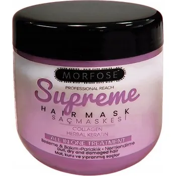 Vlasová regenerace MORFOSE SUPREME KOLAGENOVÁ MASKA NA VLASY S KERATINEM 500 ML