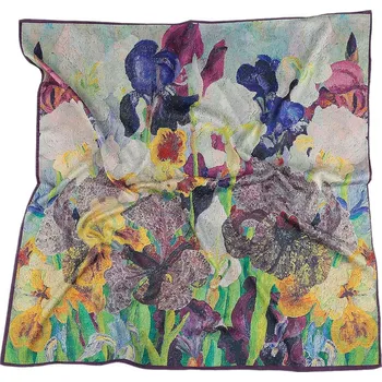 Šátek Saténový šátek 70x70 cm, střední, 22 fialová