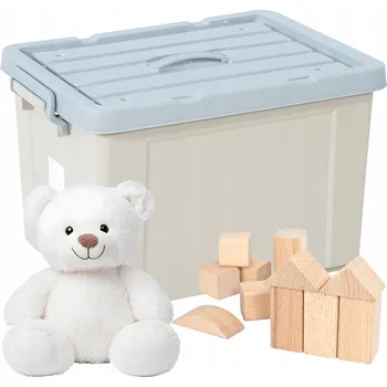 Úložný box Úložný box s víkem 30l – pro domácnost, garáž, sklad – 3 barvy