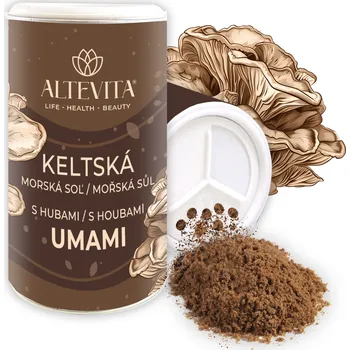 Koření Altevita Keltská mořská sůl s houbami UMAMI 180g