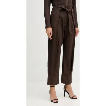 Dámské oblečení Kalhoty Sisley 4ETSLF082 hnědá 89X, vel. 38