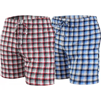 Pánské pyžamo Sesto Senso Pánské krátké bavlněné pyžamové kalhoty, 2 kusy, velikost vel