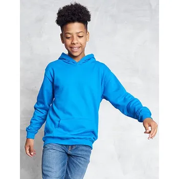 Chlapecká mikina Just Hoods Dětská mikina s kapucí Varsity Barva: Modrá, Velikost: 7/8 (M) G_JH003K