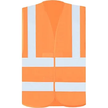 Korntex Hi-Vis bezpečnostní vesta a se 4 reflexními pruhy Hannover Barva: Signal Orange, Velikost: XL G_KX140