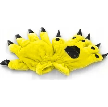 Rukavice Zolta pětiprsté rukavice žlutá zvířata