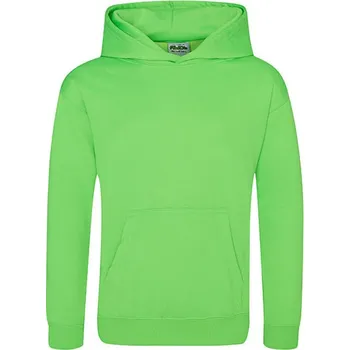 Chlapecká mikina Just Hoods Dětská elektrická mikina s kapucí Barva: Electric Green, Velikost: 9/11 (L) G_JH004K
