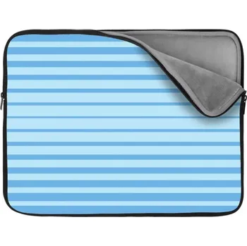 pouzdro na notebook Sablio Obal na notebook Světle modré pruhy - 17"