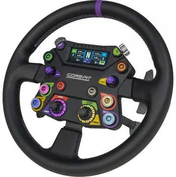 Herní volant Conspit 310 APEX – kulatý rally / drift volant s LCD