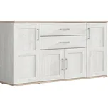 Komoda Romance - Black Red White - BRW Modřín Sibiu Světlý / Dub San Remo Světlý 186x99 cm