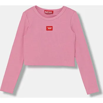 Dětské tričko s dlouhým rukávem Diesel TBALLETD T-SHIRT J02452 růžová 30X, vel. 164