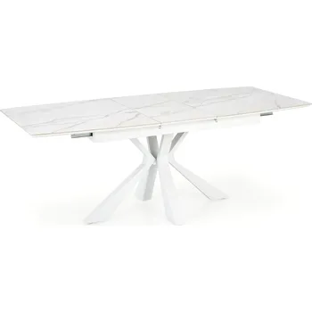 Jídelní stůl Rozkládací stůl Vivaldi do jídelny bílý mramor-bílý - Halmar Bílý Mramor 160x78 cm