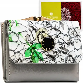 Peněženka Dámská peněženka Peterson malá kožená lakovaná peněženka z pravé kůže s RFID