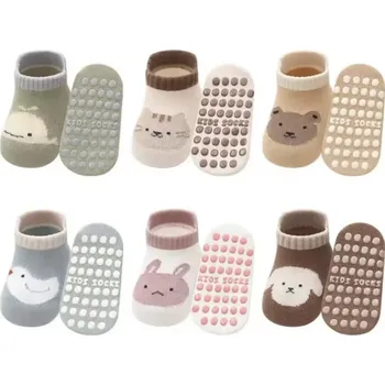 Dámské ponožky Protiskluzové ponožky - BÉŽOVÉ - KOČKA (12-36 m) M (Značka: ROYGCBP)