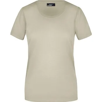 Dámské tričko James&Nicholson Dámské Basic- Tričko Barva: Stone, Velikost: M G_JN901
