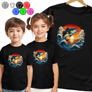 DĚTSKÉ TRIČKO - RYBA – SKOK DO ZÁPADU SLUNCE PRO CHLAPCE - S