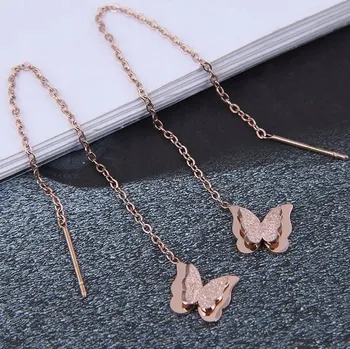 Náušnice Náušnice Brianna - Zlatá/Růžová KP-20680