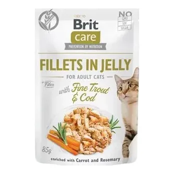 Brit Care Cat Fillets in Jelly with Trout&Cod 85g