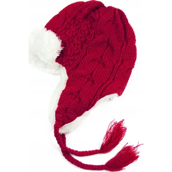 Čepice Szaleo zimní čepice ušanka červená, univerzální velikost