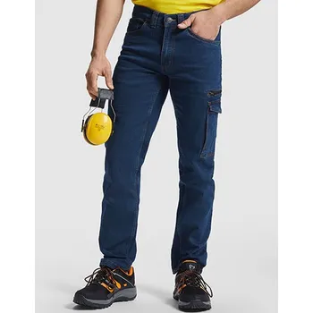 Pánské kalhoty Roly Workwear Džínové kalhoty Raptor Multipocket Barva: Blue Jeans 143, Velikost: 58 G_RY8402