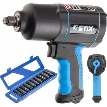 Pneumatický rázový utahovák 1900 Nm STIX STT-19 + Rázové hlavice 13-26 mm