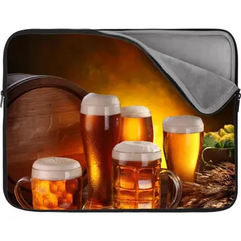 pouzdro na notebook Sablio Obal na notebook Krýgly s pivem - 17"