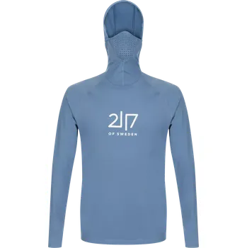 Pánská mikina 2117 of Sweden Undal pánská funkční mikina s kapucí, Dusty Blue XL