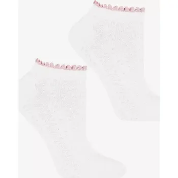 Dámské oblečení Dámské ponožky CSD240-122 - 35-38 / bílá - 03