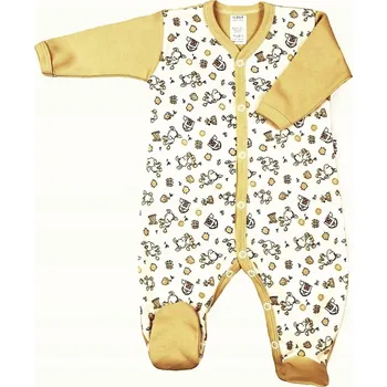 Kojenecký overall OVERAL overal rozepínací standardní Oslíci béžová vel. 62 KLEKLE