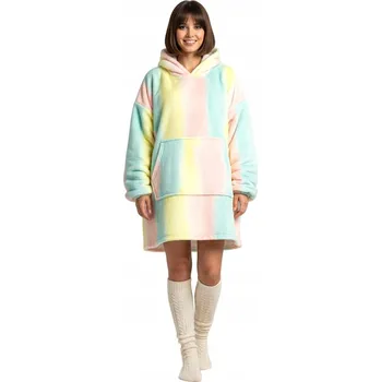 Pánská mikina Koco mikina Mikina s kapucí teplá velká silná na zimu Unisex Rainbow